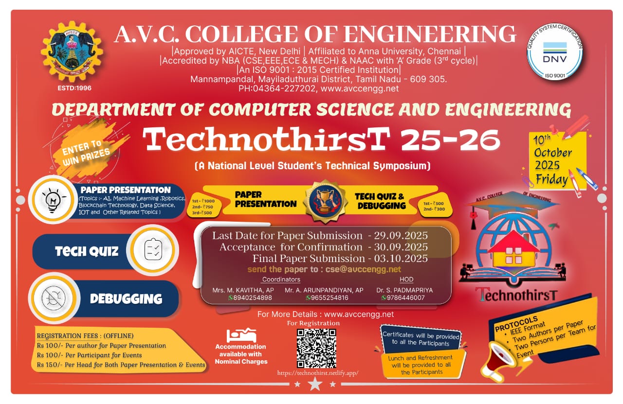 Paper Presentation, Tech Quiz and Debugging 2025